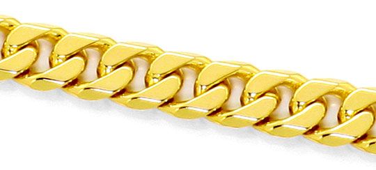 Foto 2 - Flachpanzer Goldkette achtseitig geschliffen schwer 14K, K2492