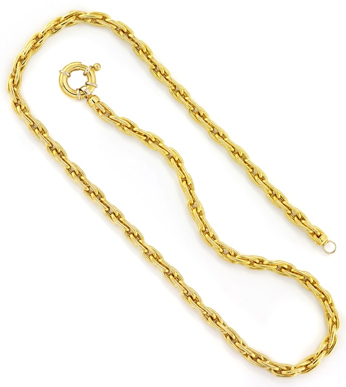 Foto 3 - Modische Doppelanker Halskette 50cm lang in 750er Gold, K3381